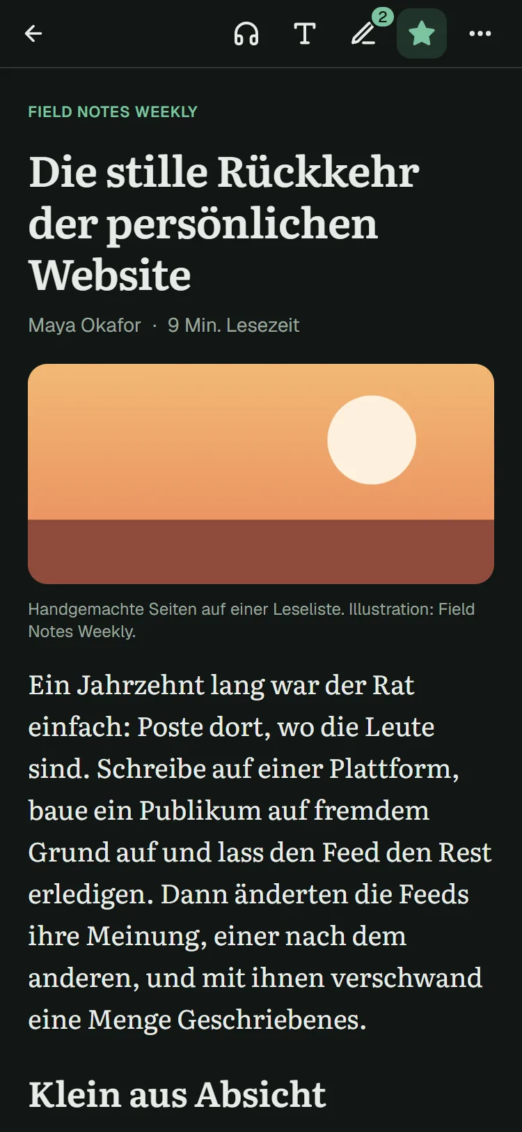 Die stille Rückkehr der persönlichen Website