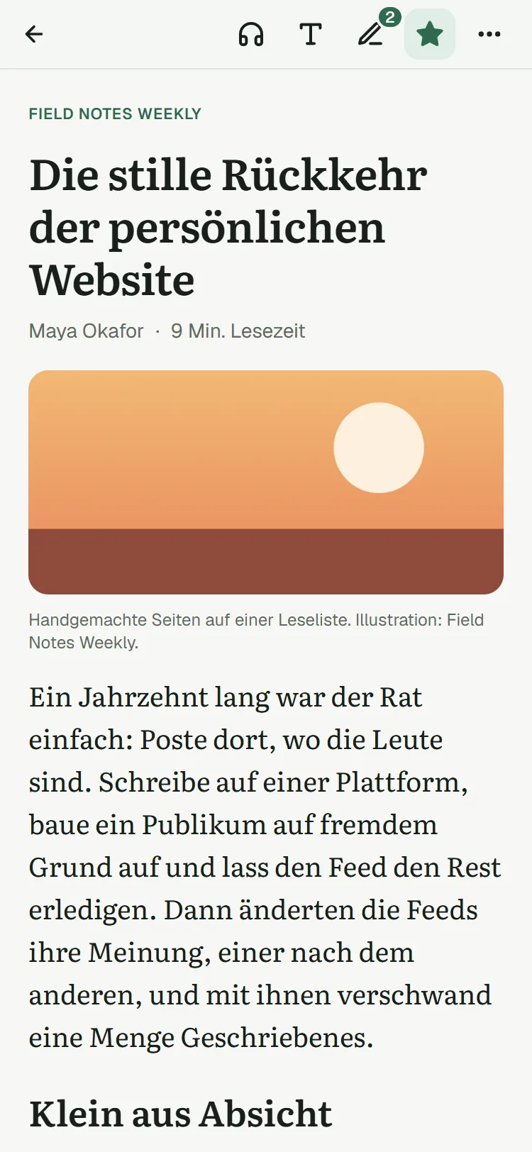 Die stille Rückkehr der persönlichen Website