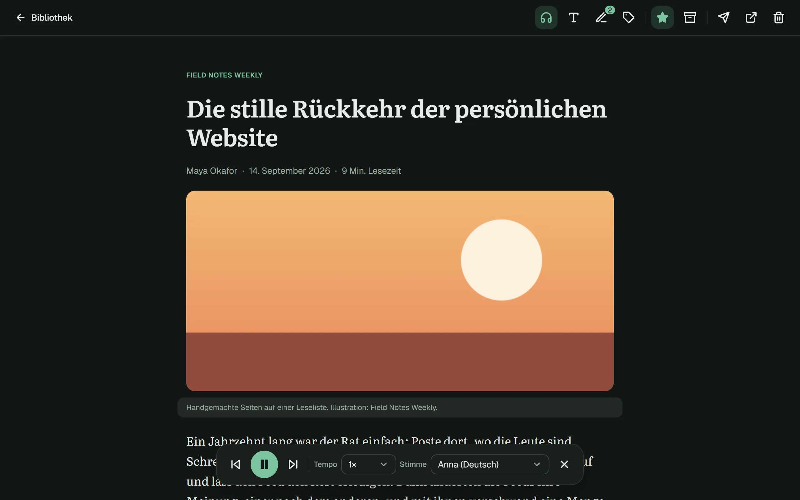 Vorlesen