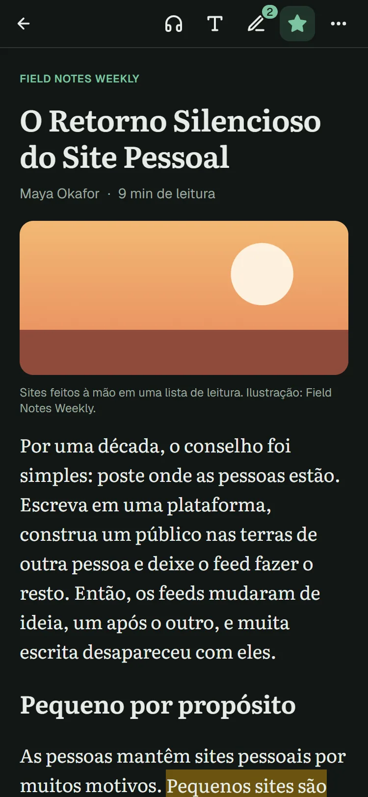 O Retorno Silencioso do Site Pessoal