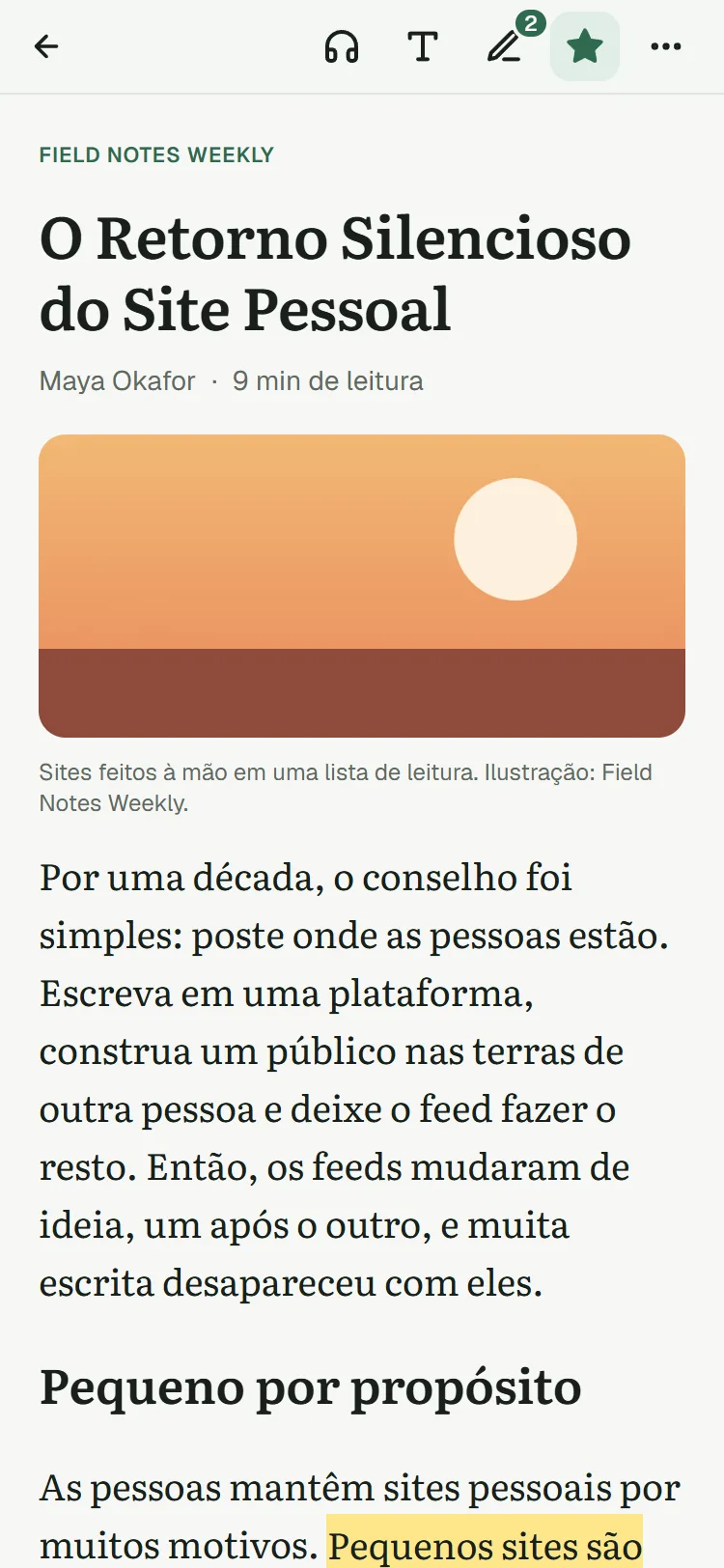 O Retorno Silencioso do Site Pessoal