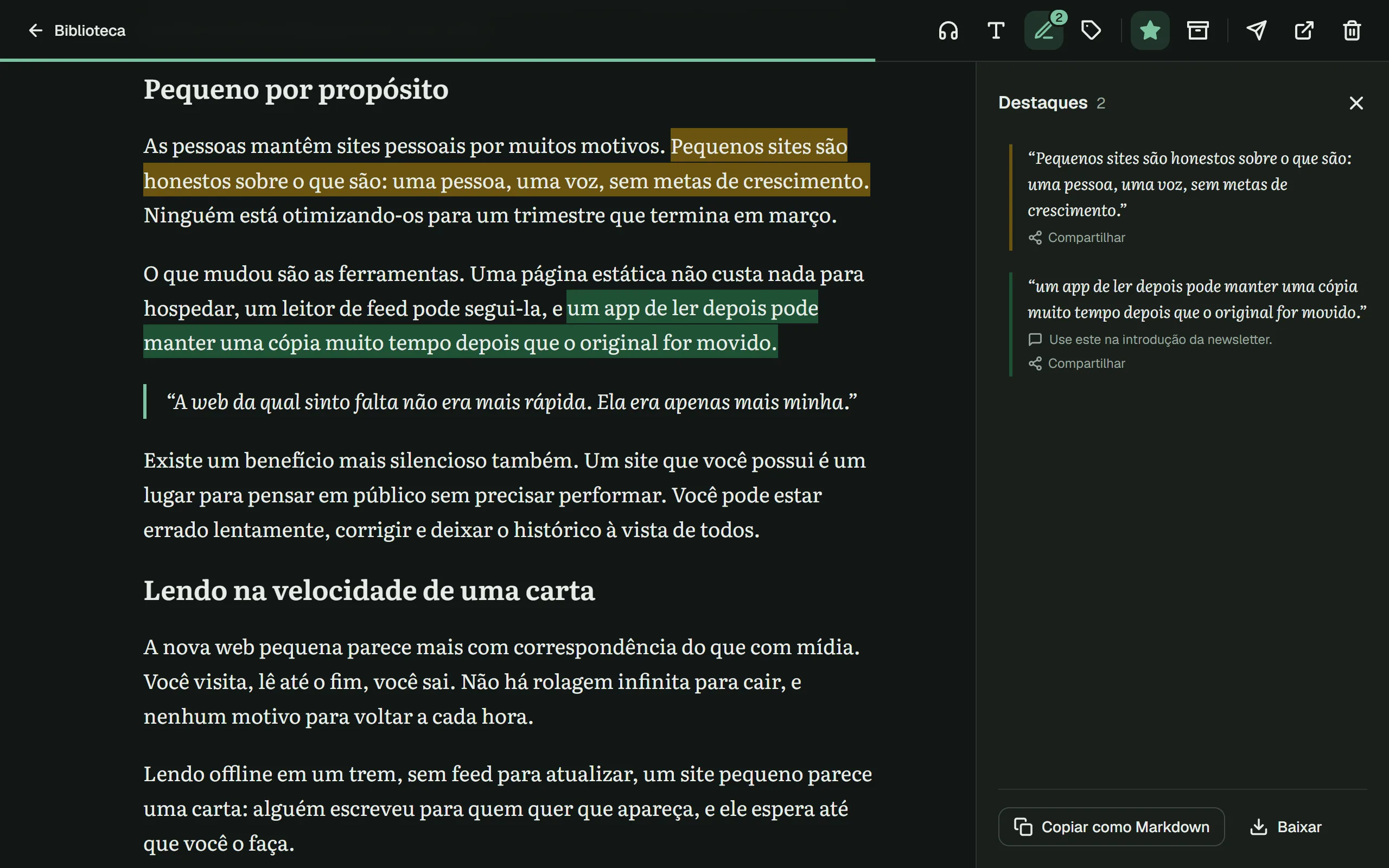 Destaques